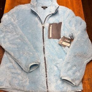 NWT Fila Sky Blue Women's Fleece Jacket